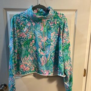 Lilly Pulitzer cropped zip up